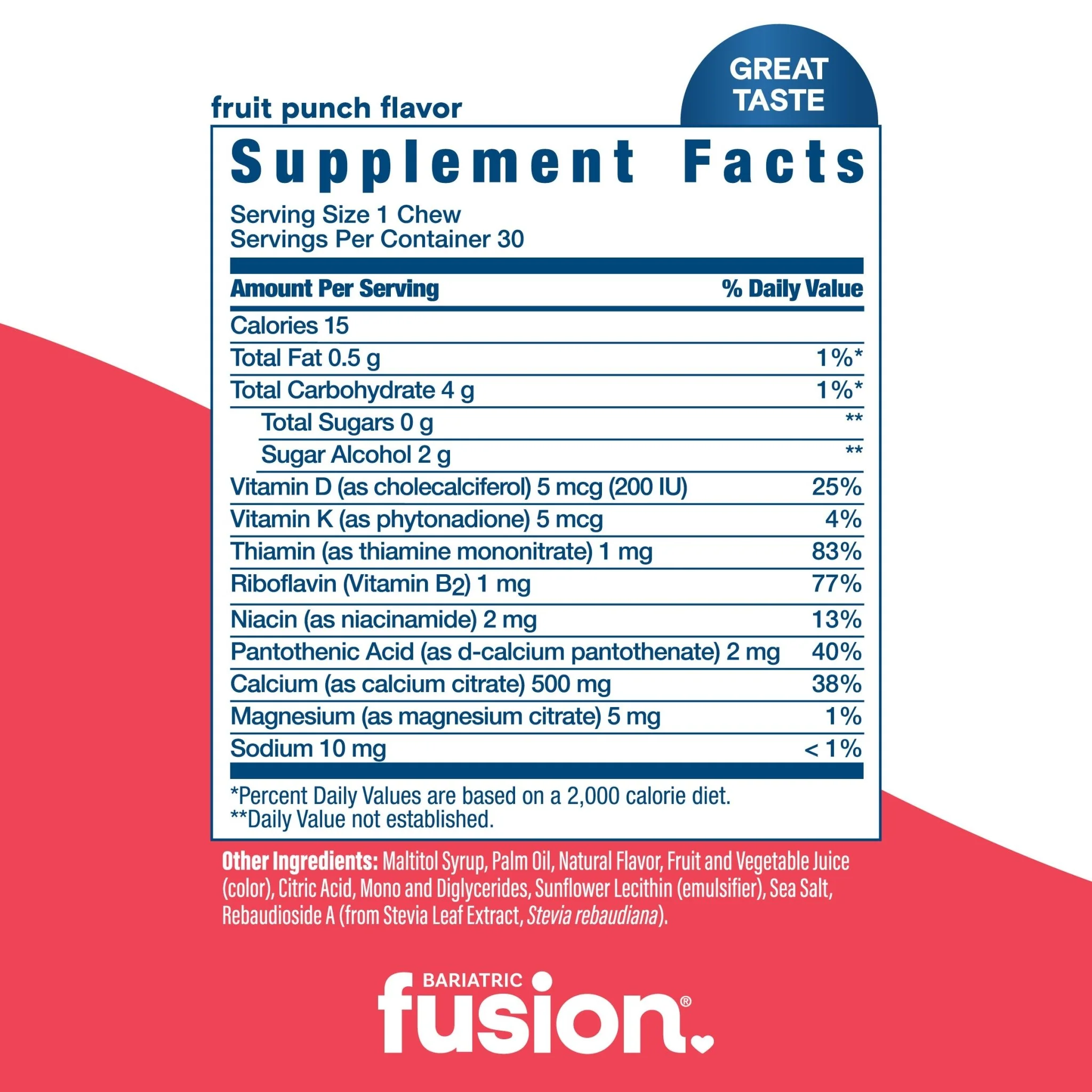 Bariatric Calcium Citrate Soft Chew Fruit Variety Pack - Image 3