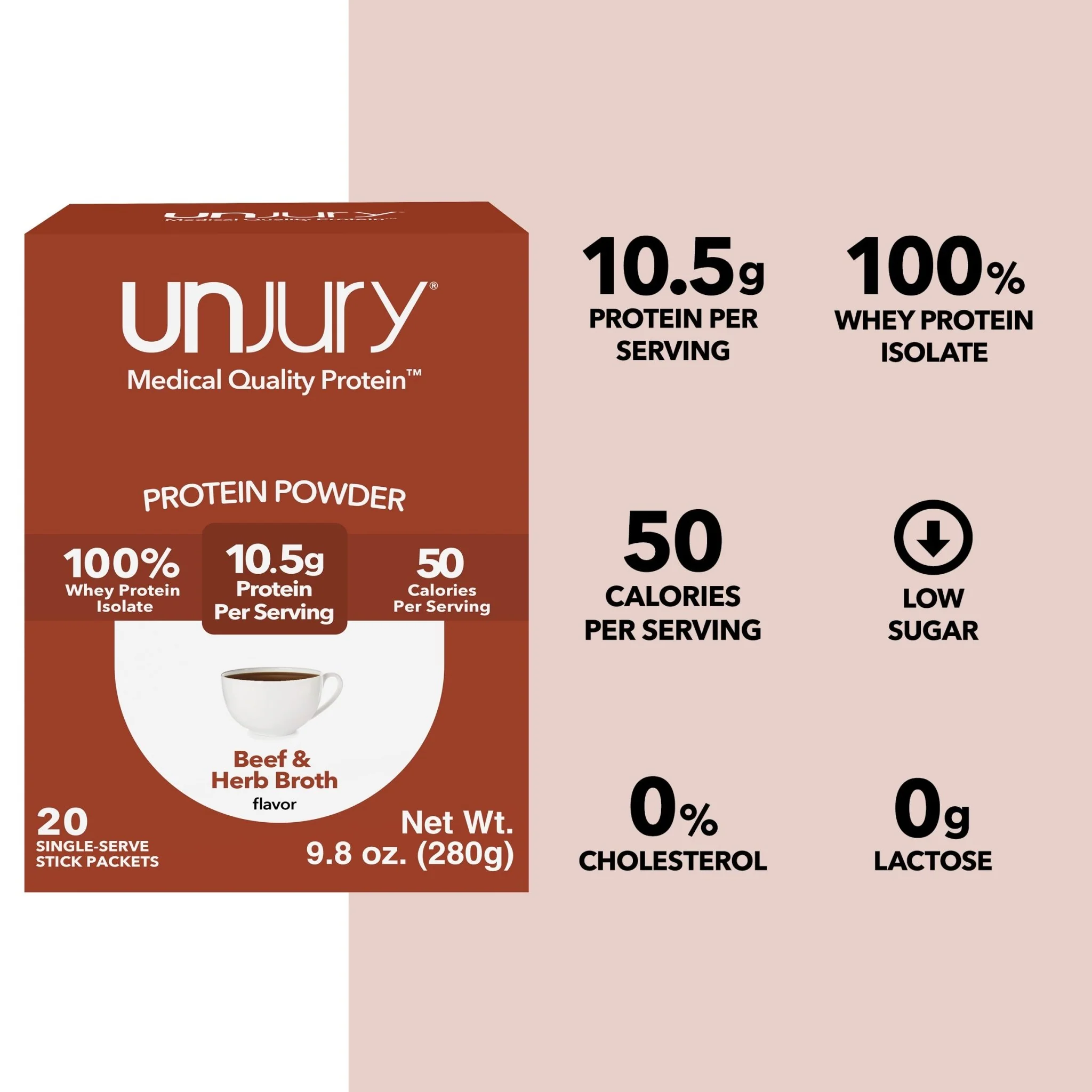 Beef & Herb Whey Protein Single-Serve Stick Packets - Image 3