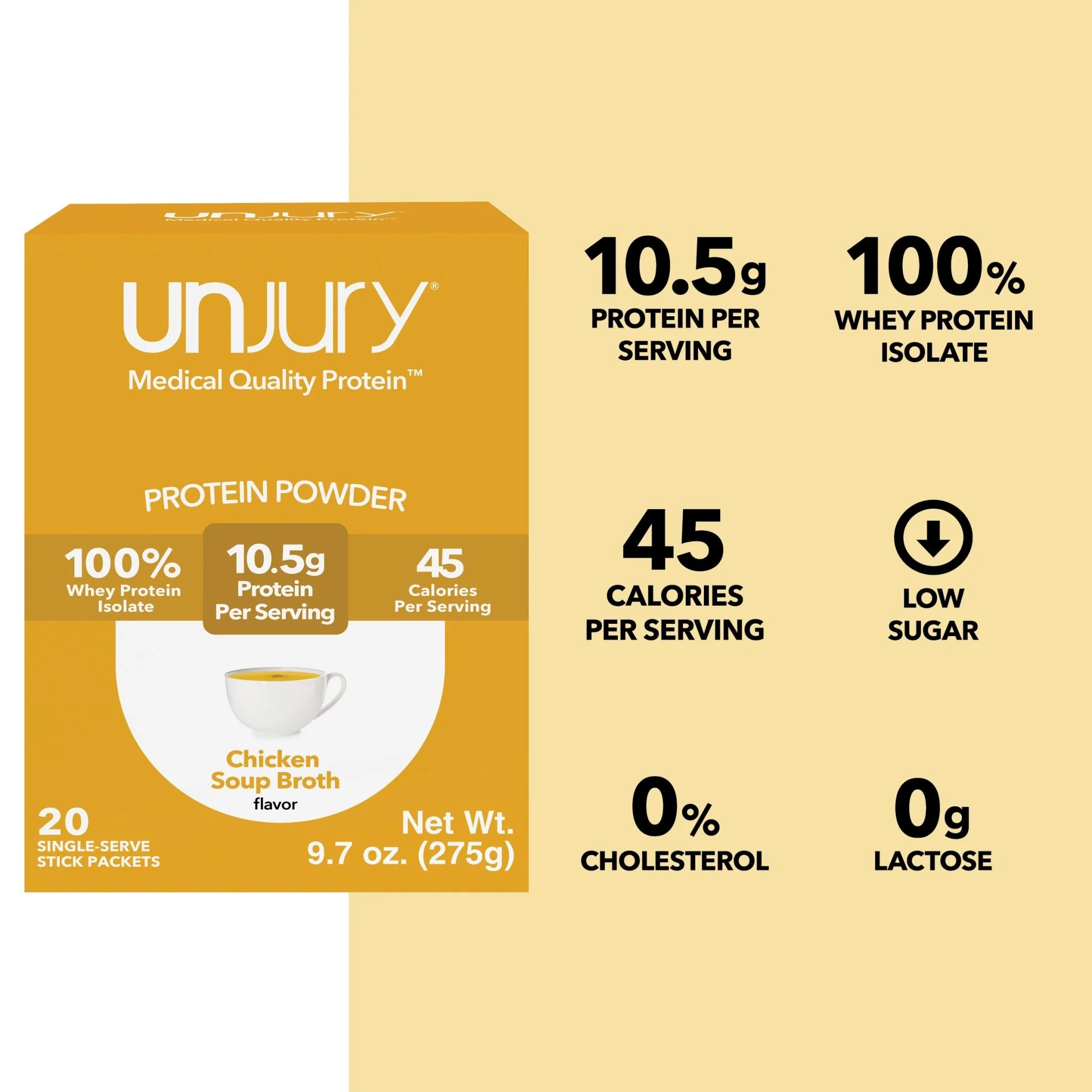 Chicken Soup Whey Protein Single-Serve Stick Packets - Image 3