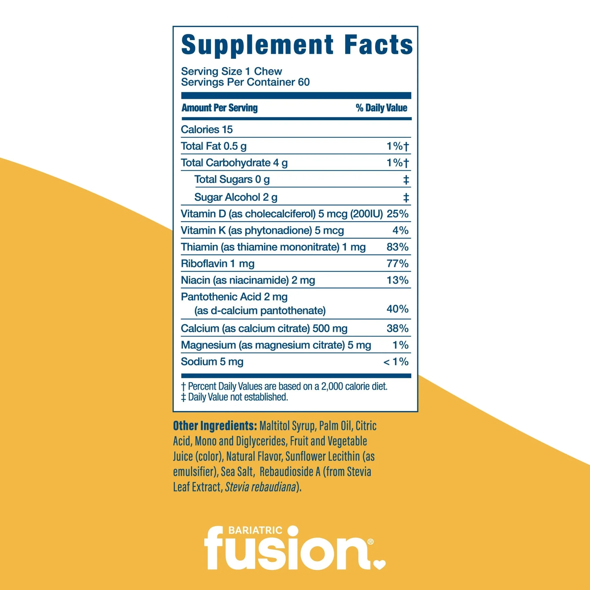 Lemon Calcium Citrate Soft Chew - Image 2