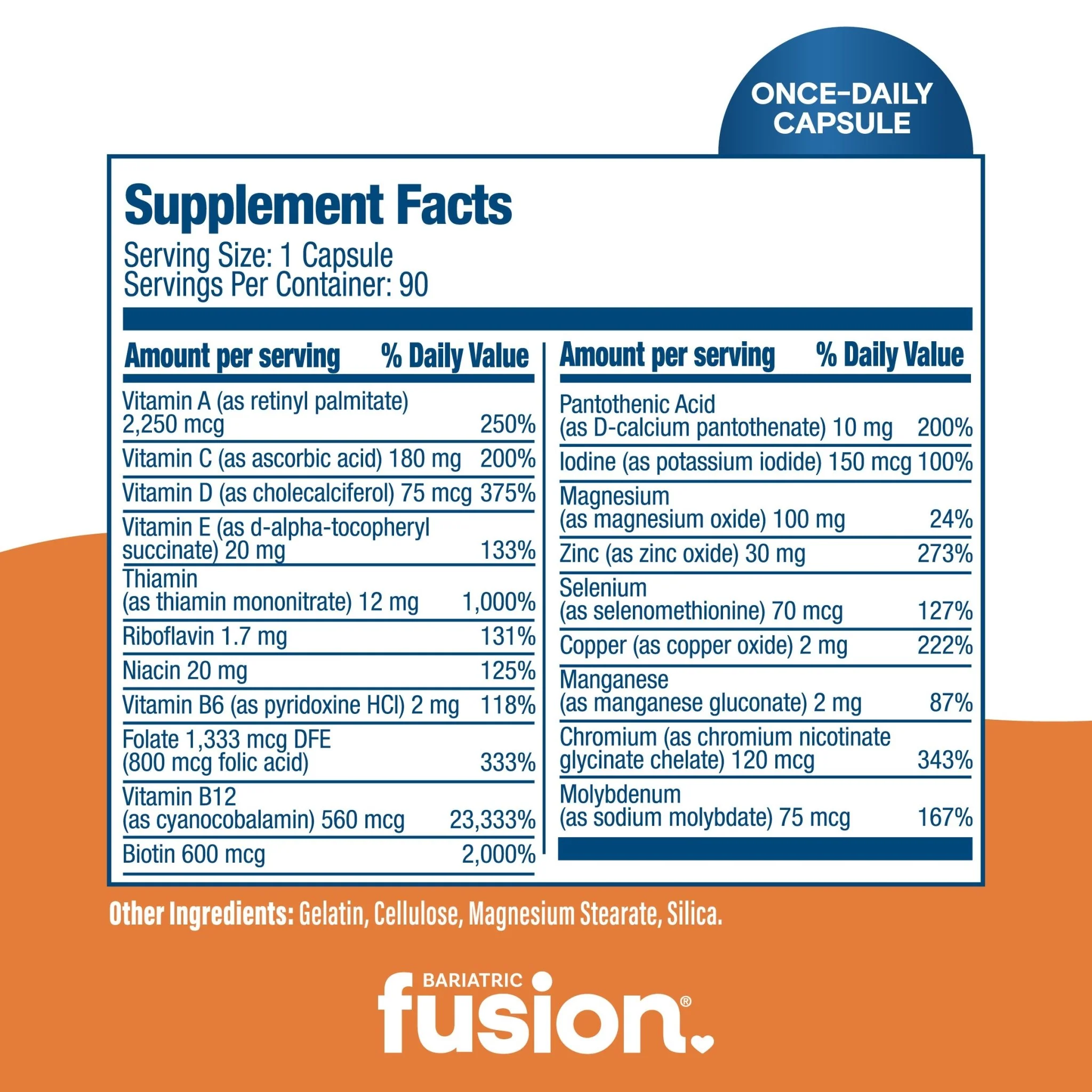 One Per Day Bariatric Multivitamin Capsule Without Iron - Image 8