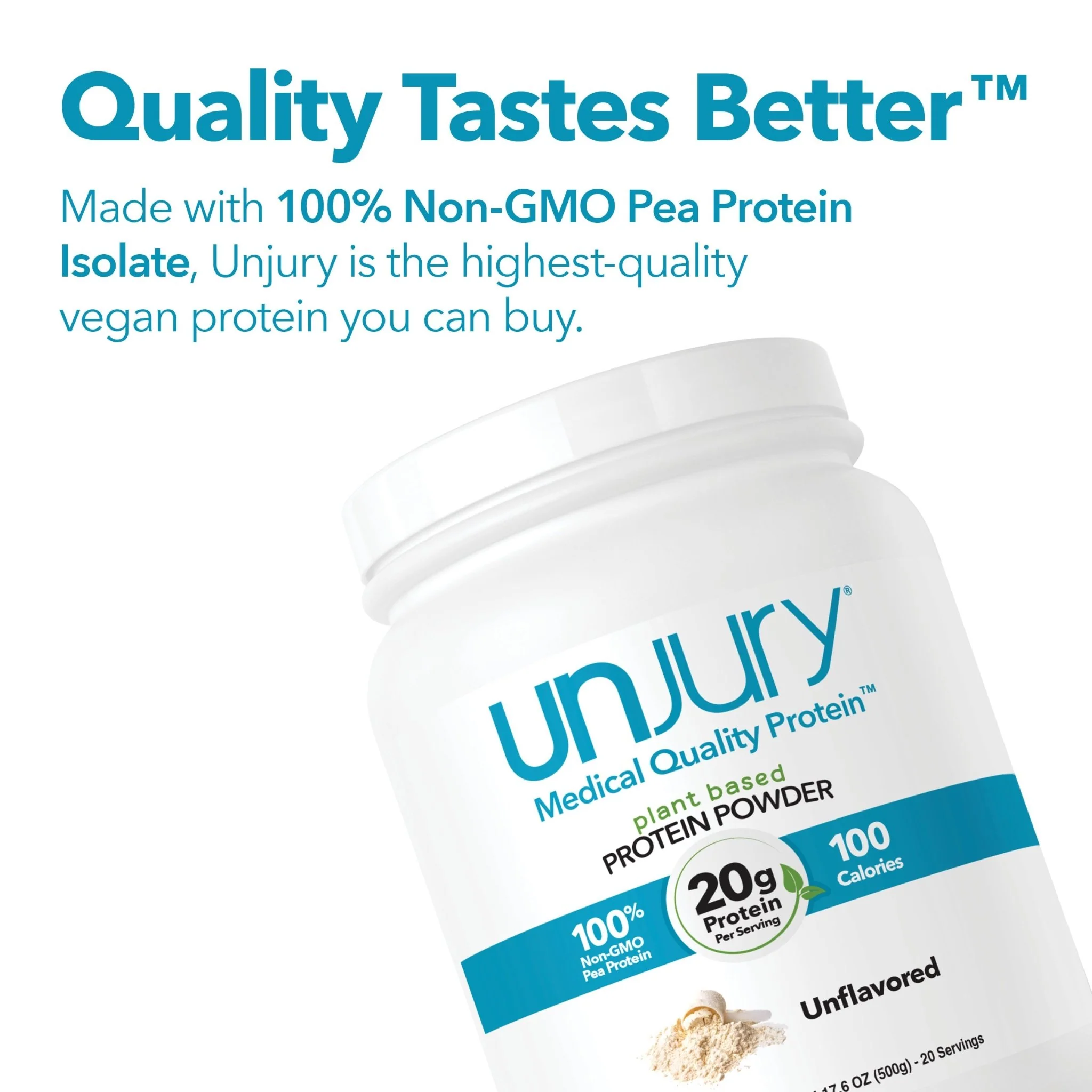 Unjury Unflavored Plant-Based Protein Powder - Image 5