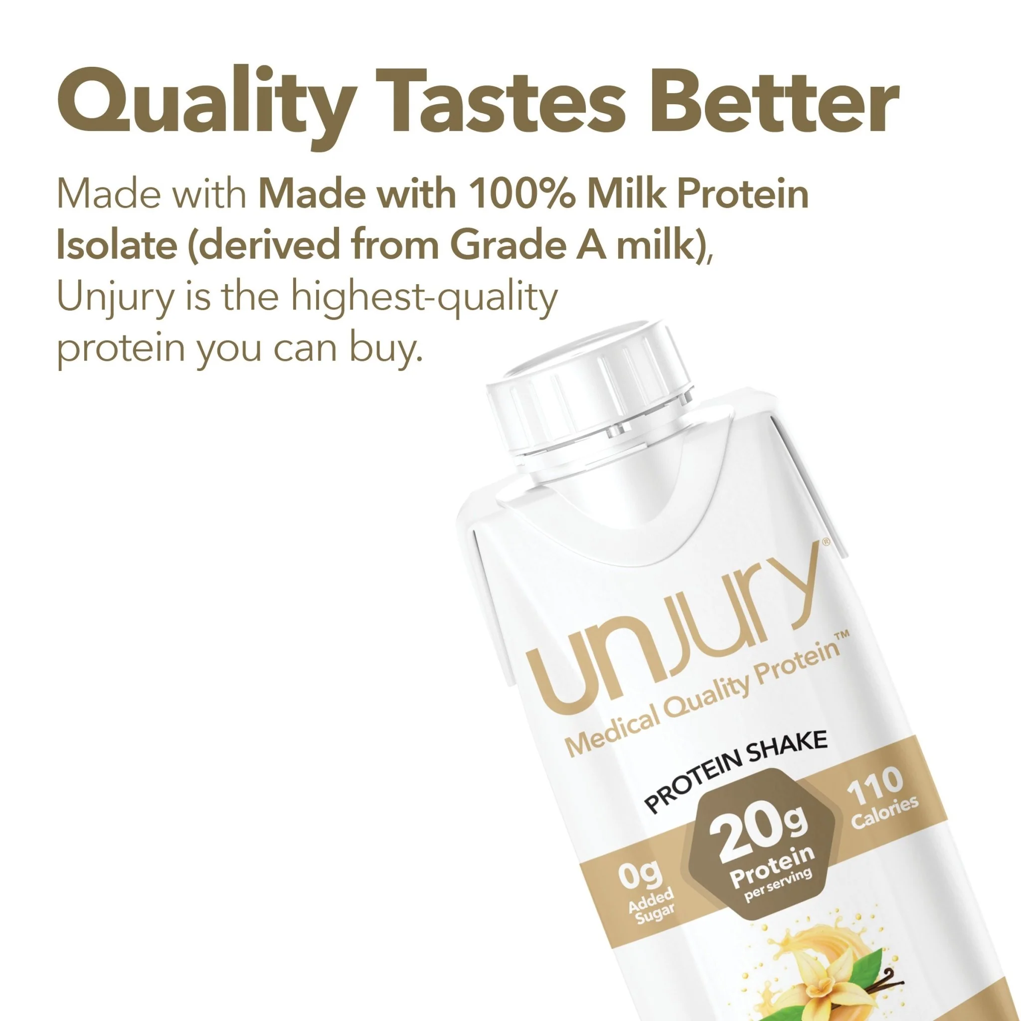Unjury Vanilla High Protein Shake - Ready To Drink (12 Pack) - Image 5