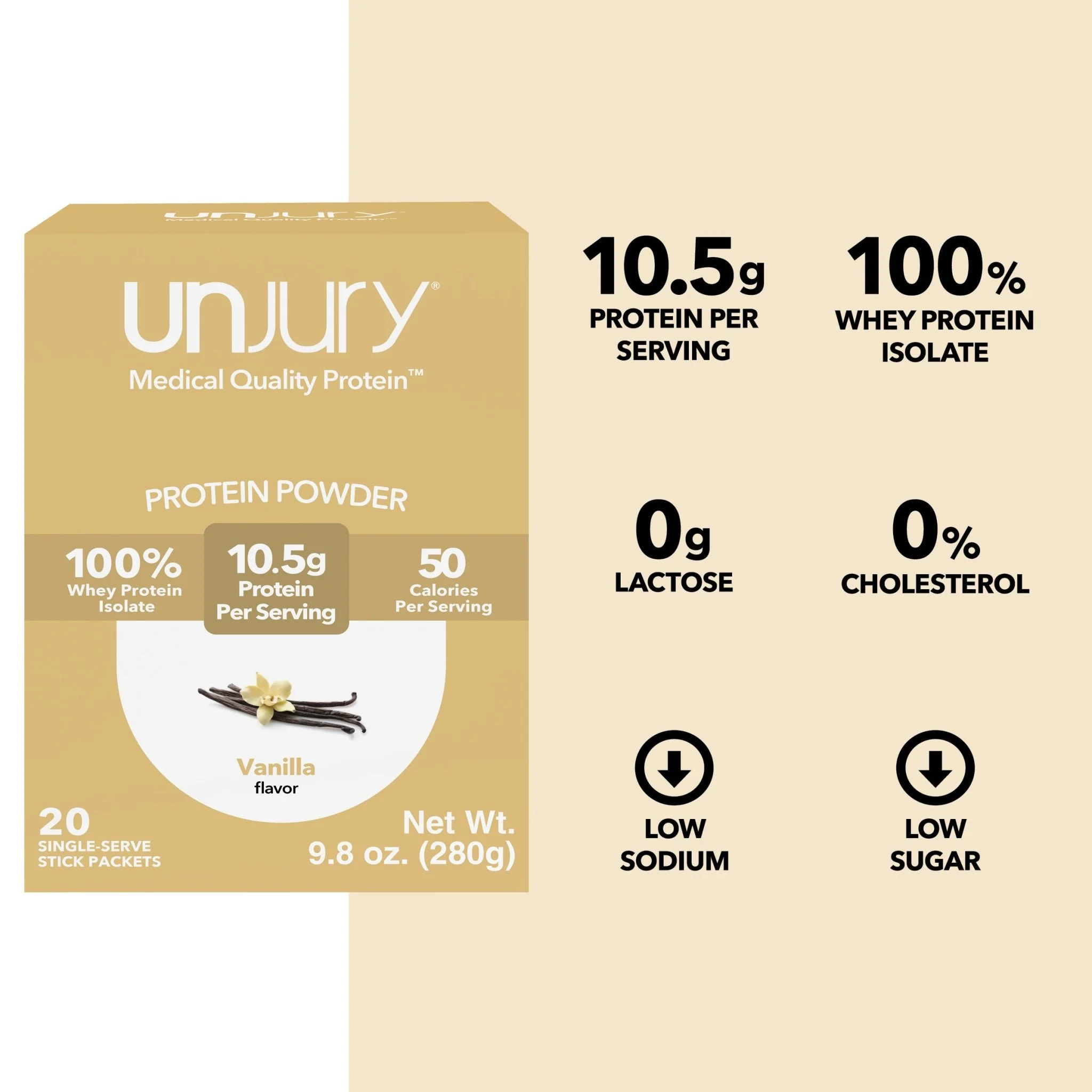 Vanilla Whey Protein Single-Serve Stick Packets - Image 3